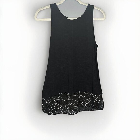 J. Crew Sleeveless Blouse XS Polka Dot Layering Office Classic Preppy Old Money - Picture 2 of 7
